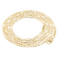 14k Yellow Gold Figaro Chain Necklace 20" 3mm 7 grams G888025