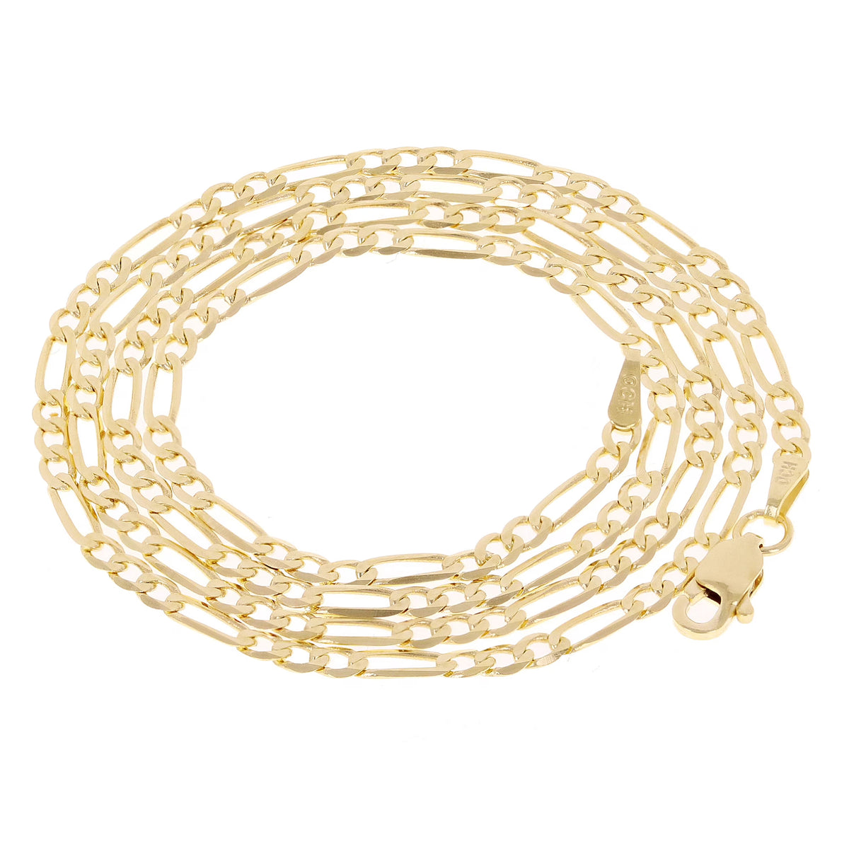 14k Yellow Gold Figaro Chain Necklace 20" 3mm 7 grams G888025