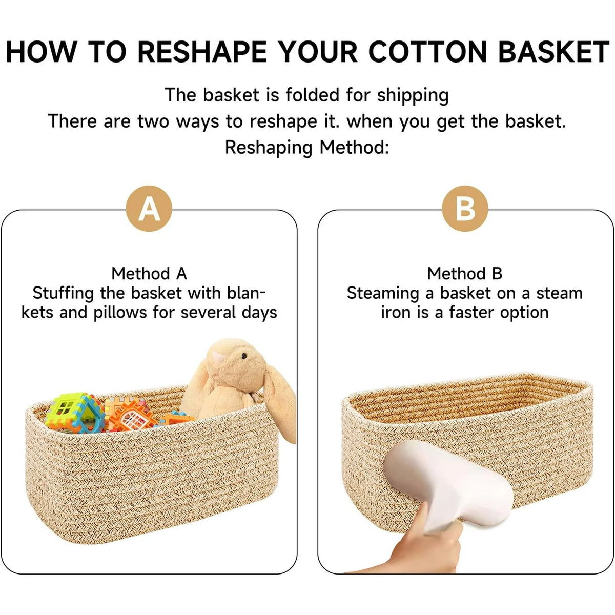Small Storage Baskets 3 Packs Light Pink H52601