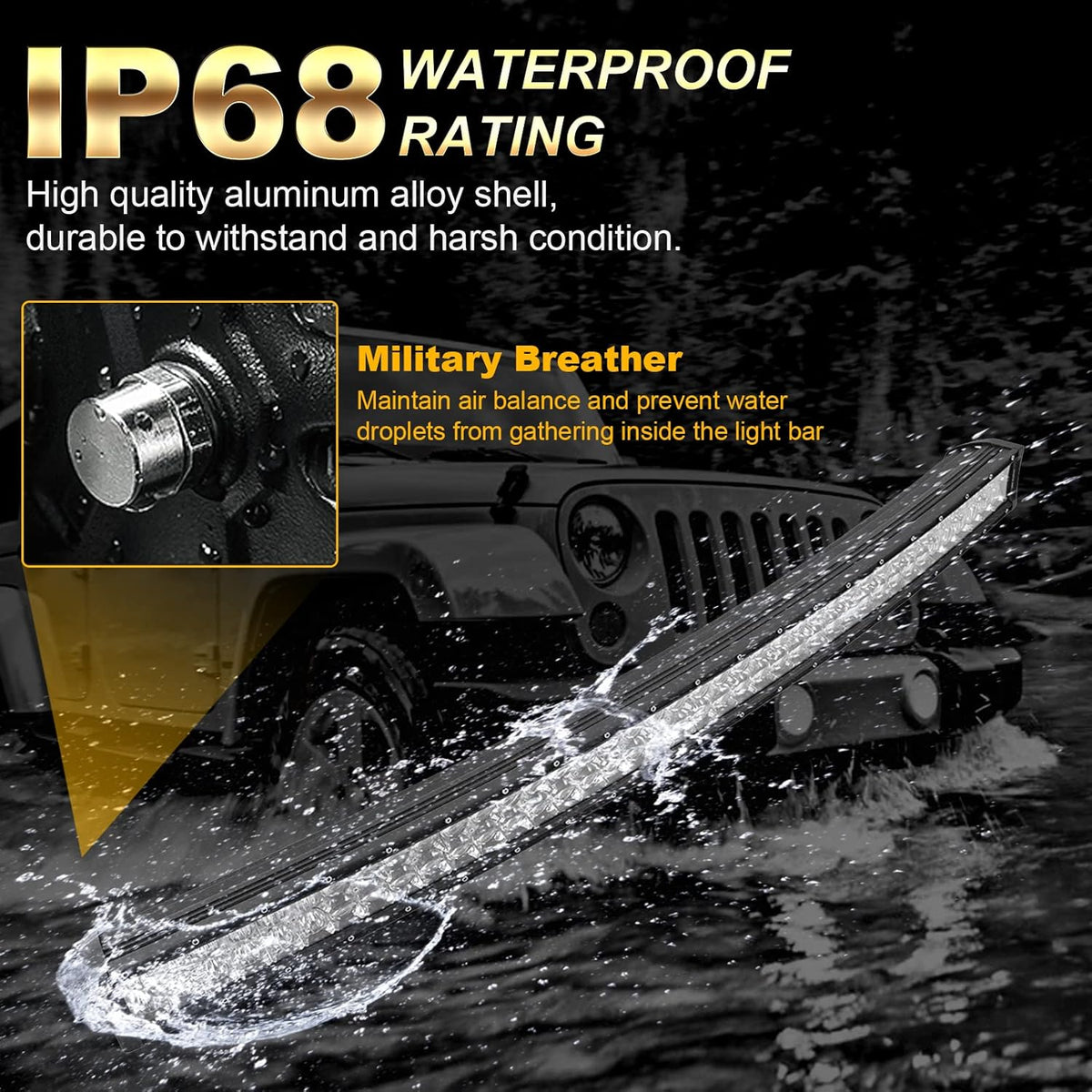 42” 240W LED Work Light Spot Flood Combo Beam with Wiring Harness Q922