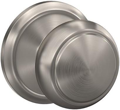 Aged Bronze Andover Knob with Camelot Trim Hall-Closet and Bed-Bath Lock V3576