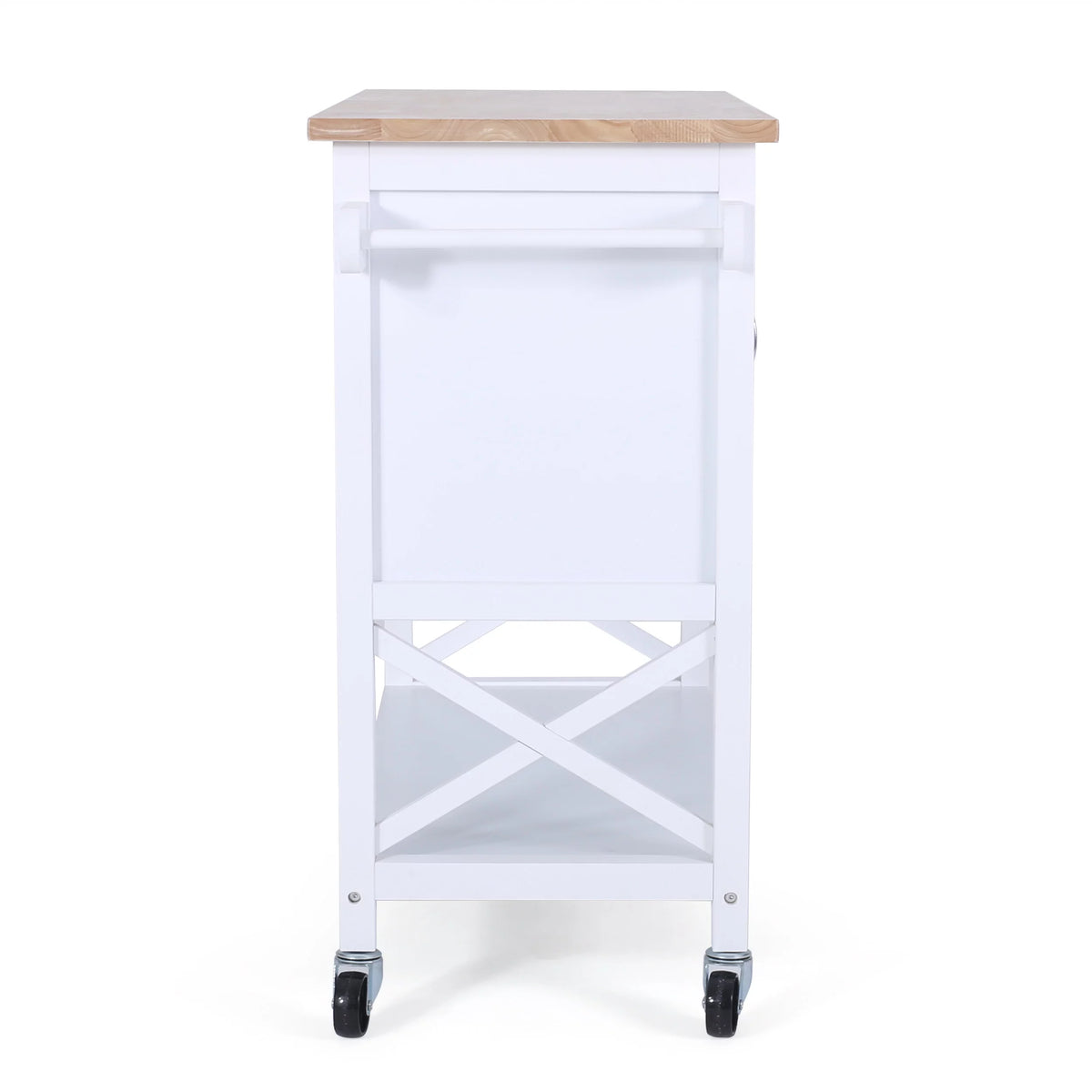 White Wood Kitchen Cart N1327
