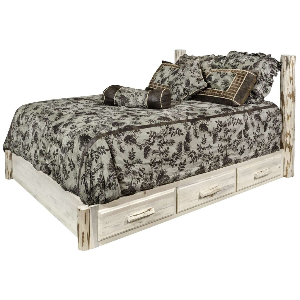 Full Platform Bed with Storage J46322