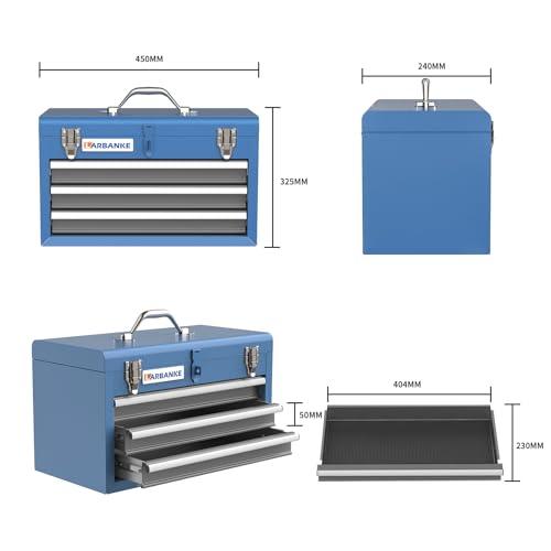 8 Drawer Rolling Tool Chest with Brake Wheels and Locking System N95361