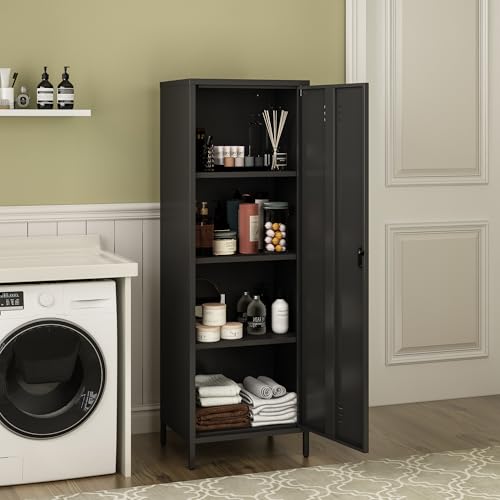 White 3 Shelf Steel Storage Cabinet G70051
