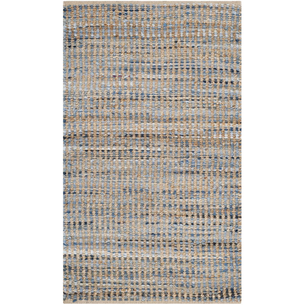 Handwoven Natural Blue Rug Z740607