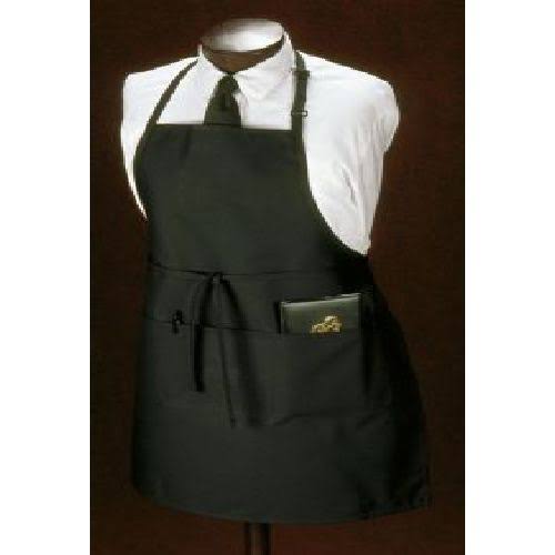 Hunter Green Three Pocket Bib Apron - 12 Count E900834