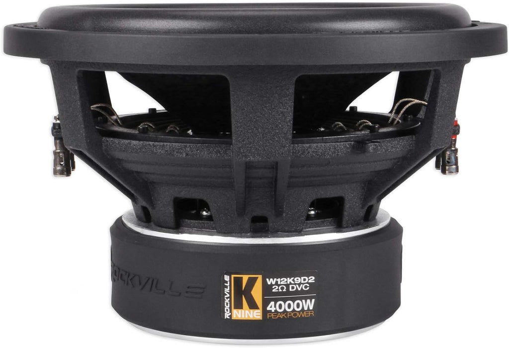 12 8000 Watt Car Subwoofers with Sealed Sub Box Enclosure U480912
