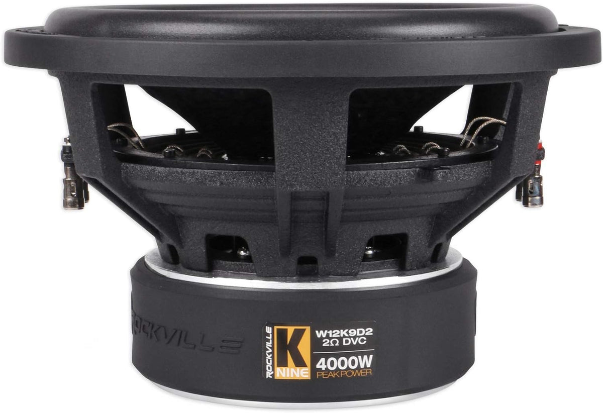 12 8000 Watt Car Subwoofers with Sealed Sub Box Enclosure U480912
