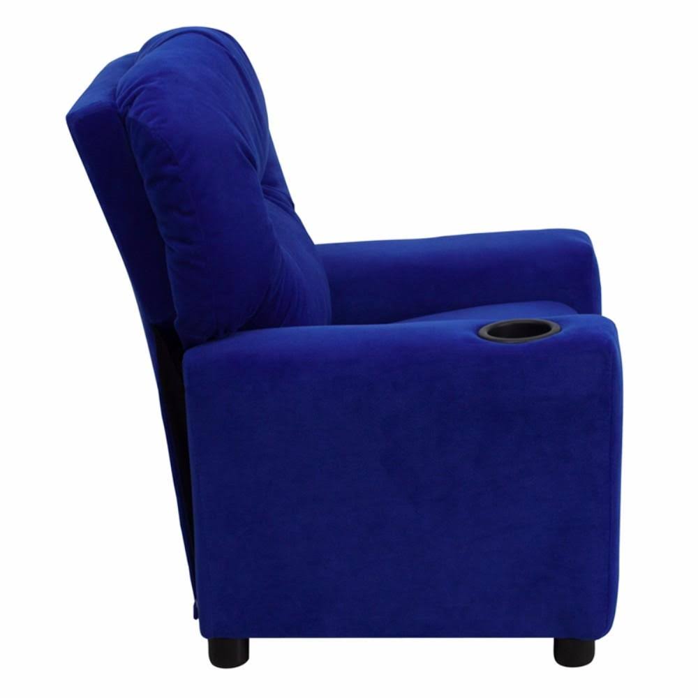 Avocado Microfiber Kids Recliner with Cup Holder C665