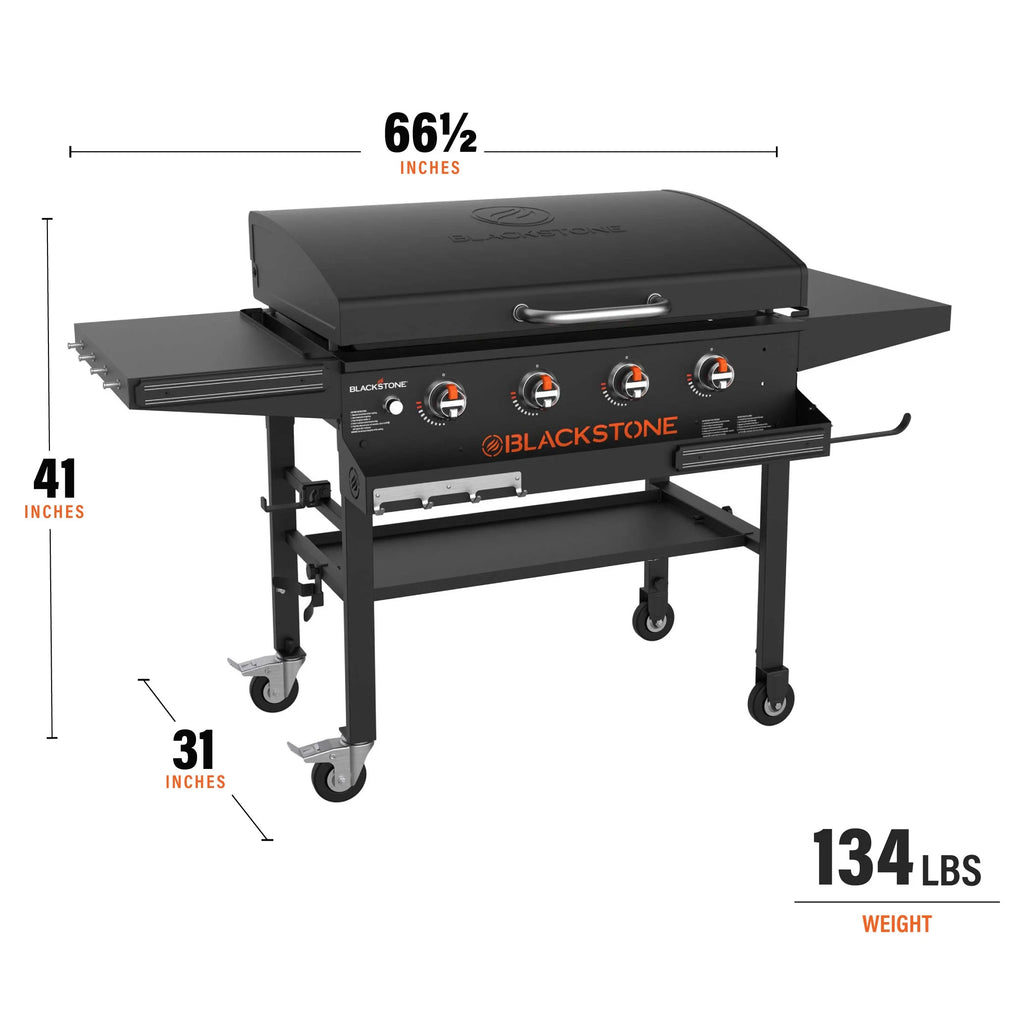 4-Burner 36" Griddle with Hood and Front Shelf O936383