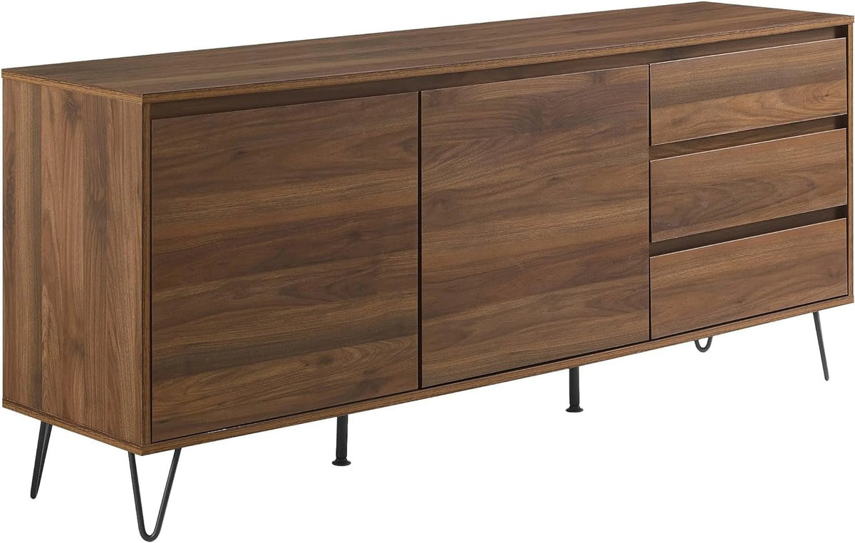 Brown Oak Record Storage Sideboard C8095