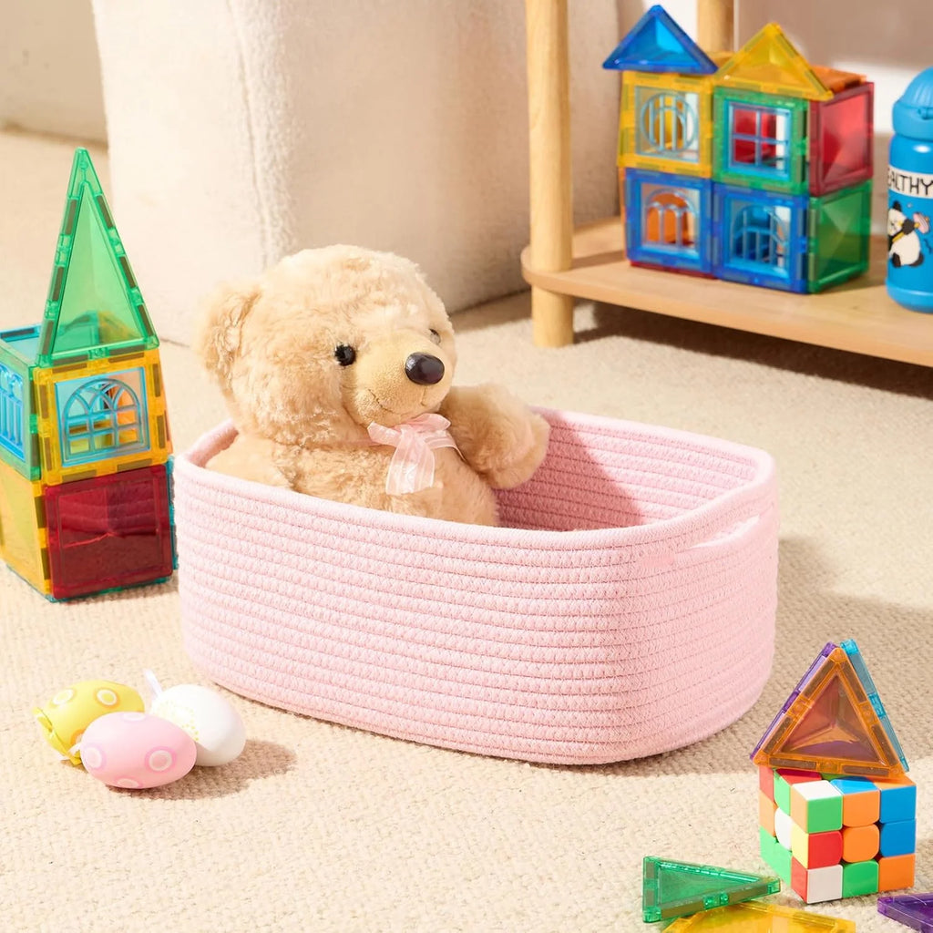 Small Storage Baskets 3 Packs Light Pink H52601