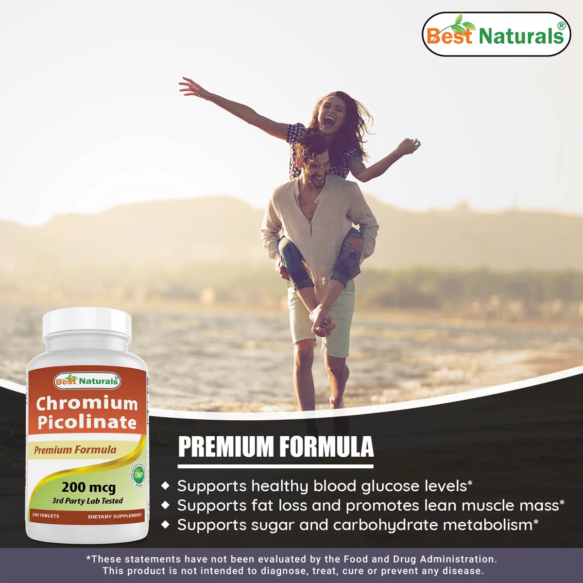 3 Pack Chromium Picolinate 200 mcg 240 Tablets C670614