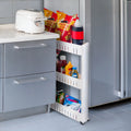 Portable Plastic Shelving Unit Organizer with 3 Storage Baskets N94928