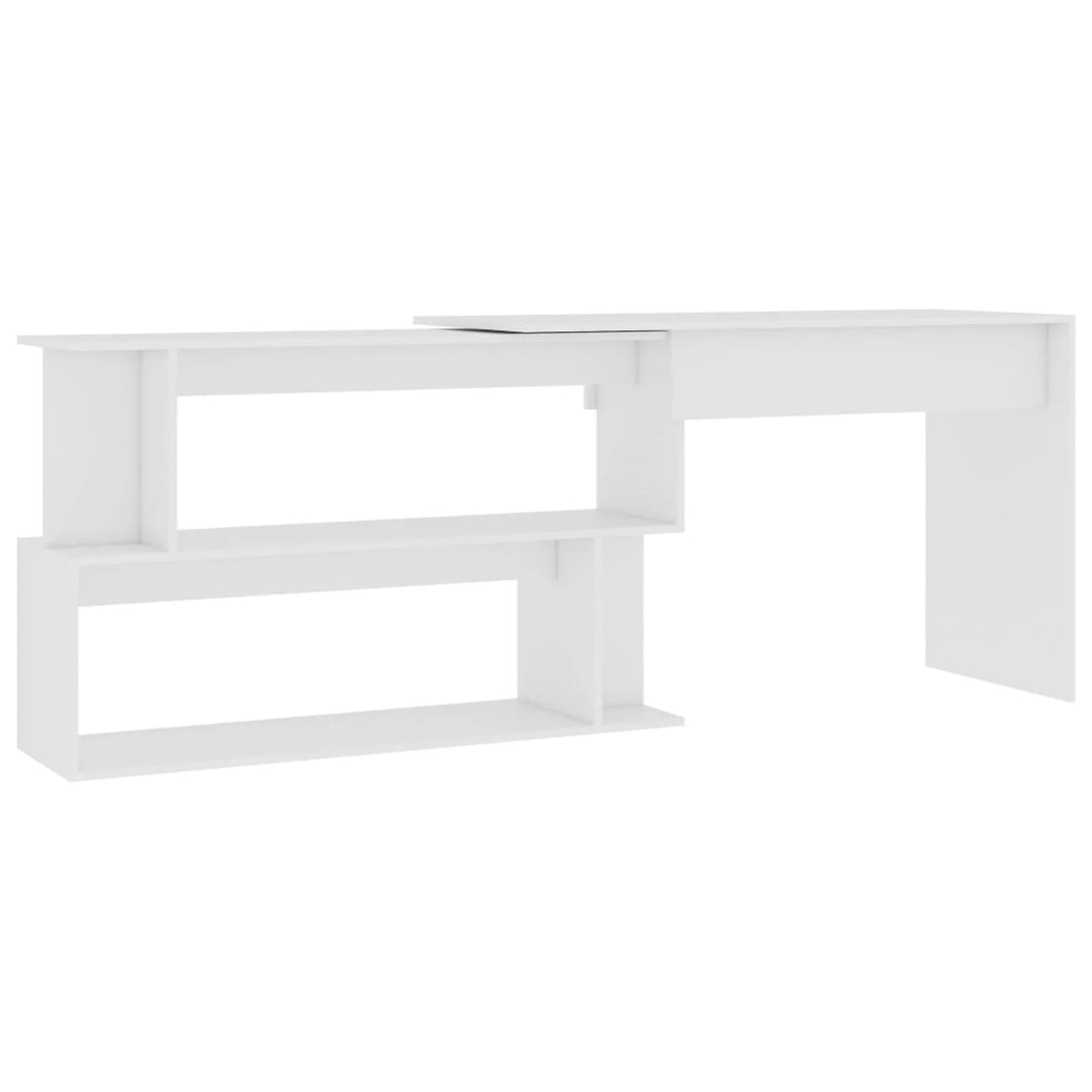 White Engineered Wood Corner Desk O279814