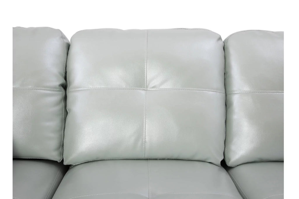 L-Shaped Sectional Sofa Set with Storage Ottoman and Pillows Y662