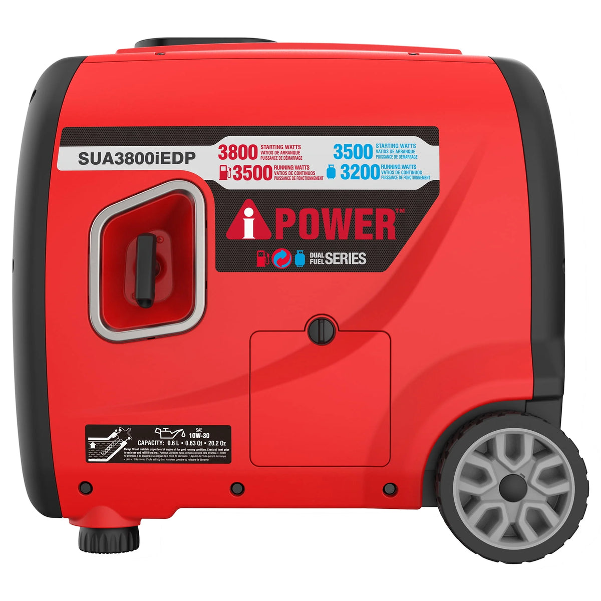 3,800-Watt Dual Fuel Portable Inverter Generator with CO Sensor I49981