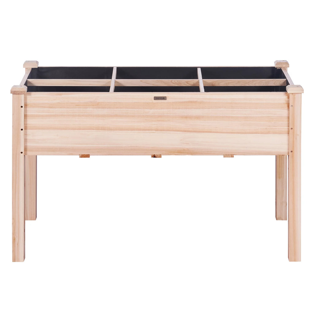 Wooden Raised Garden Bed with Non-Woven Liner C266