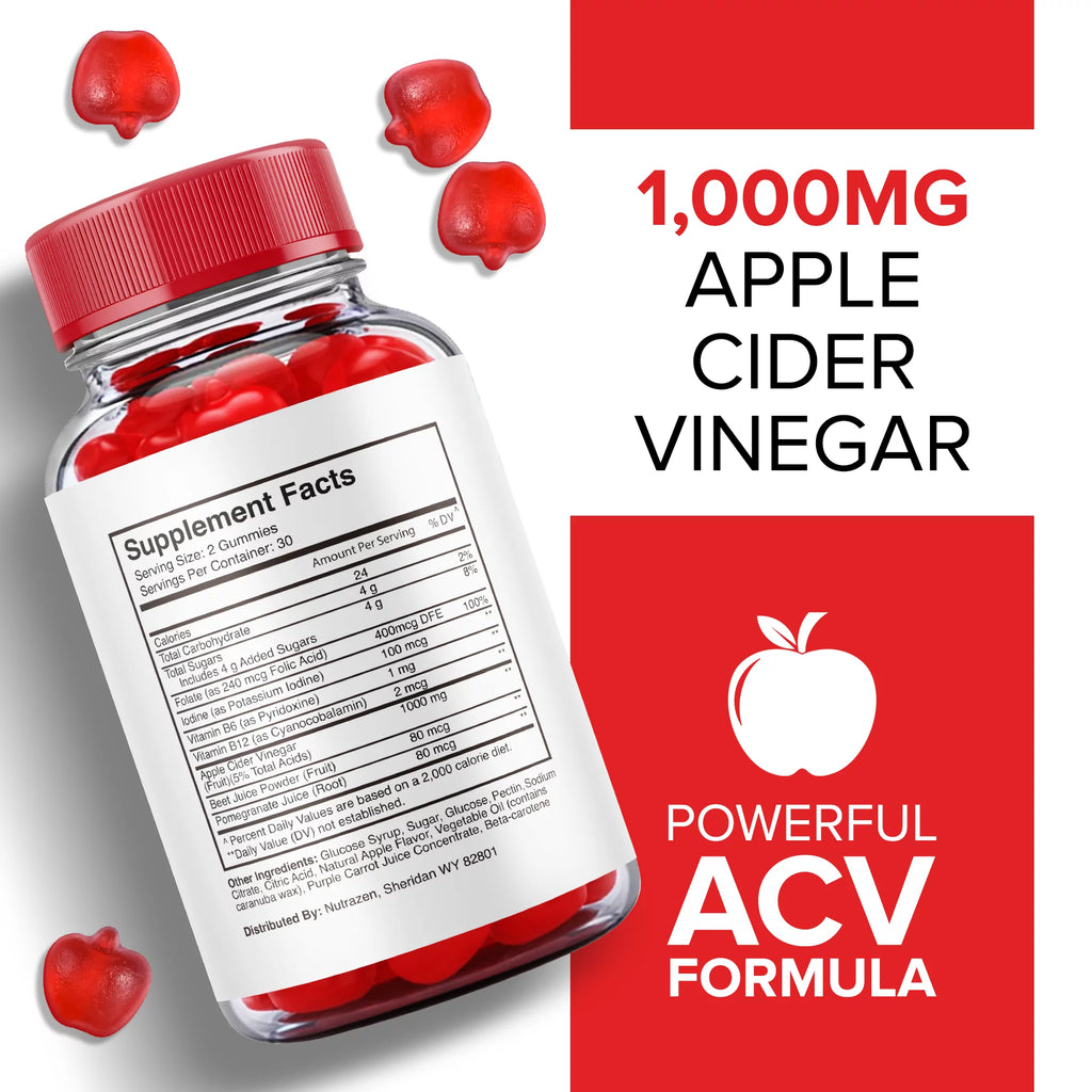2 Pack Apple Cider Vinegar Gummies 120 Gummies J748135