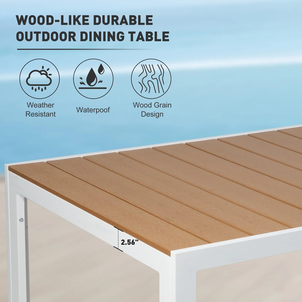 Aluminum Patio Dining Table for 8 Person C188692