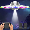 Foam UFO Drone with LED Lights, 2 Batteries C110