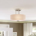 3 Light 12.3x22 Semi Flush Mount Drum Light J54805
