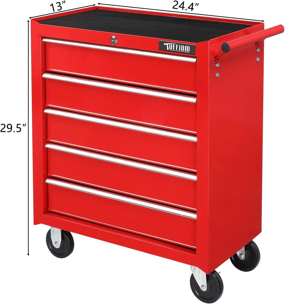 5 Drawer Rolling Tool Chest with Lock & Key C4309