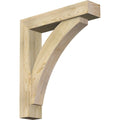 6x22W x 28x22D x 32x22H Rough Sawn Bracket with Offset Brace V328169