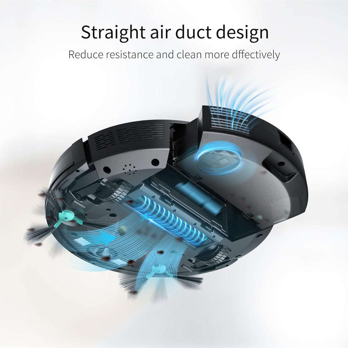 2-in-1 Robot Vacuum and Mop Combo, 2000Pa, 100mins Runtime Q36986