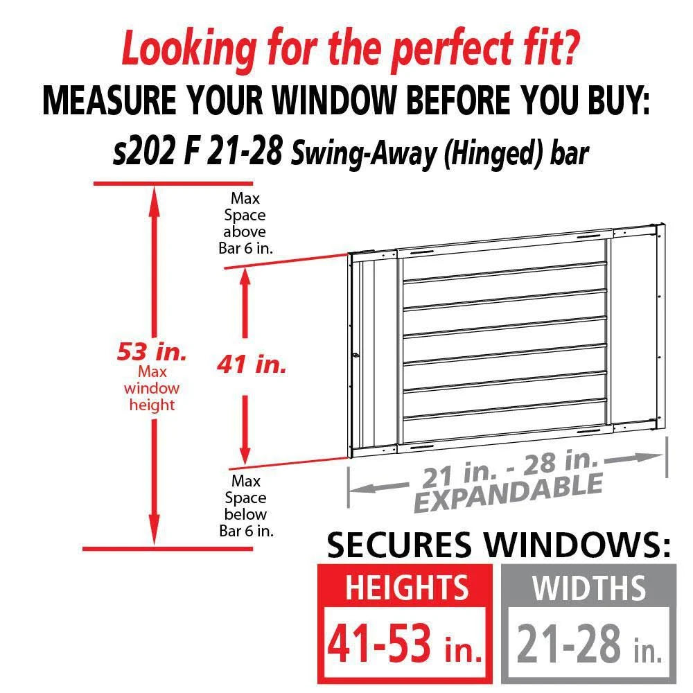 White 8-Bar Window Guard O2514