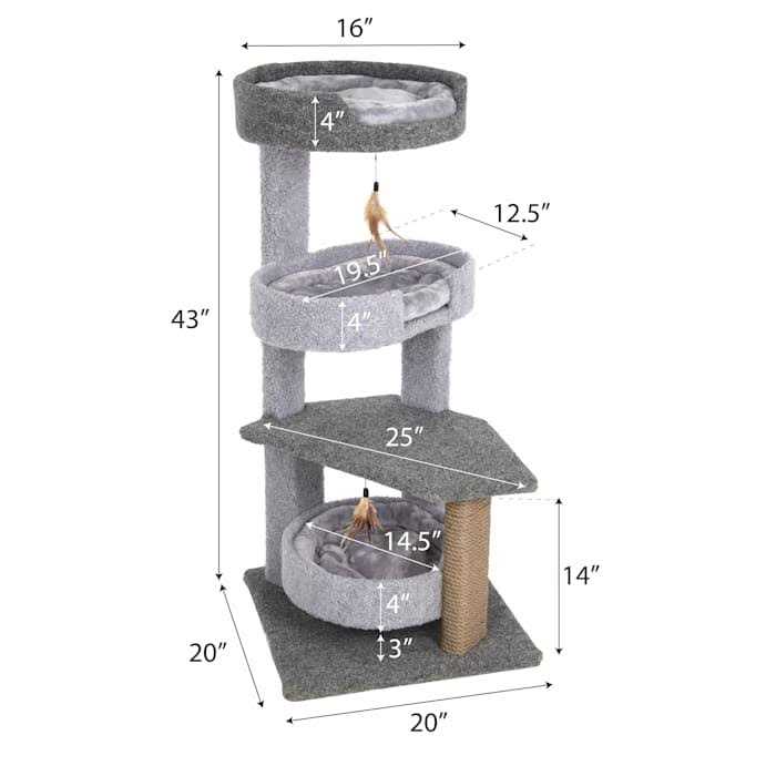 4-Level Cat Tree Perch with Beds S100749