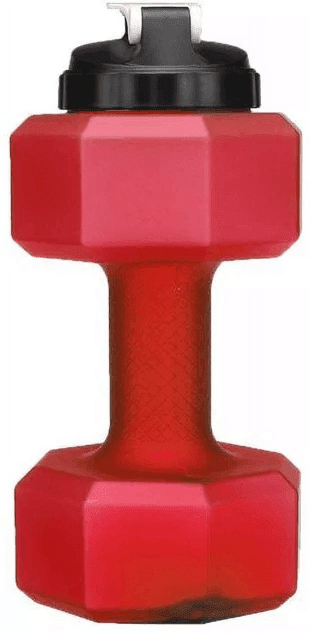 2.2L Dumbbell Shape Water Bottle PETG Sports Fitness Water Jug T137939