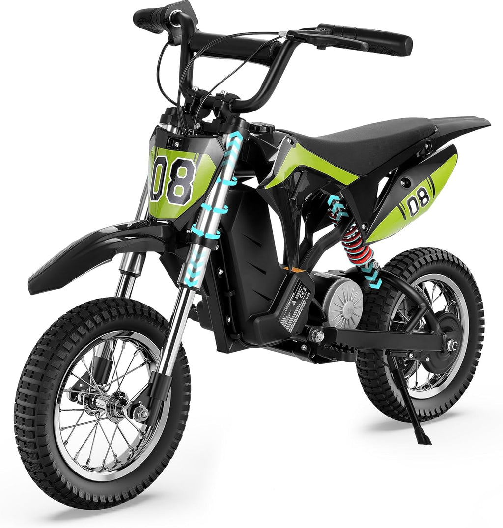 Kids Electric Dirt Bike, 3-Speed Modes Motorcycle X14736
