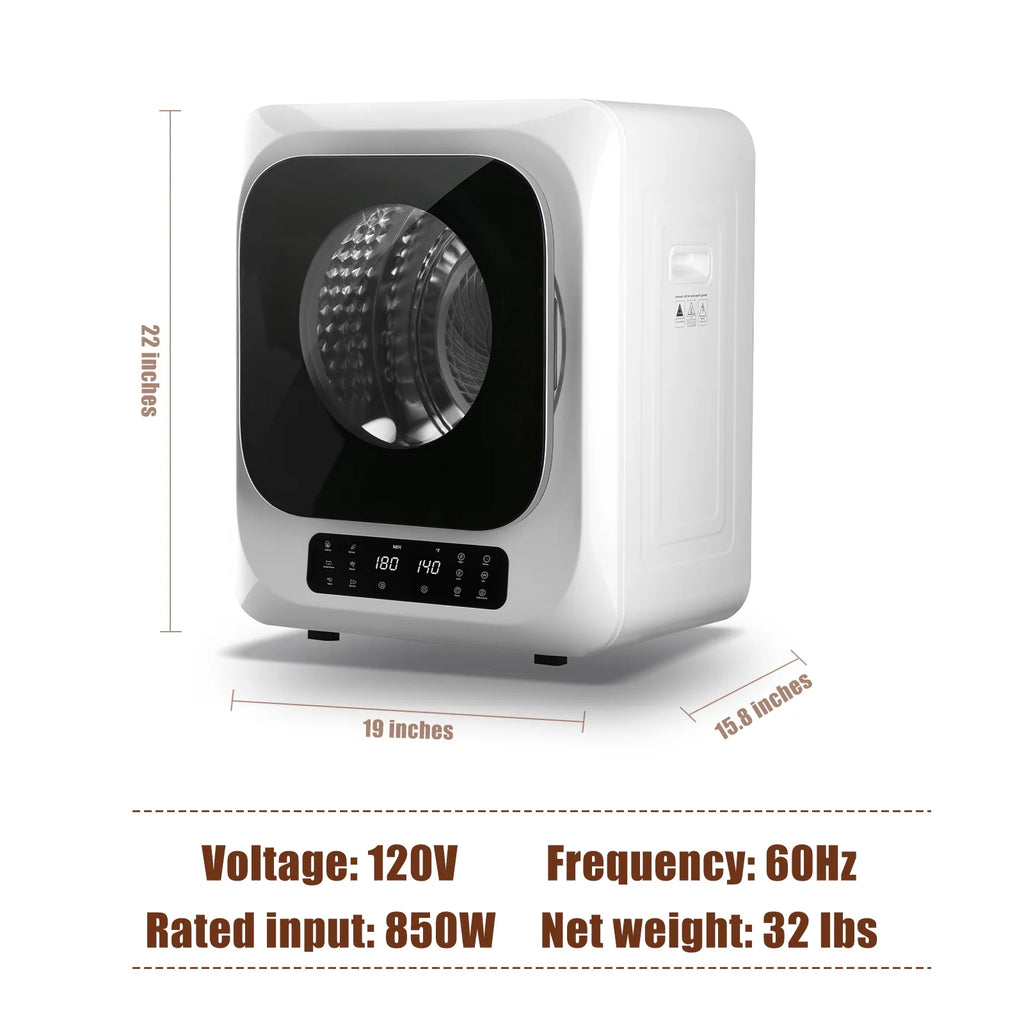 850W 1.6 Cu.ft. Electric Portable Dryer U185679