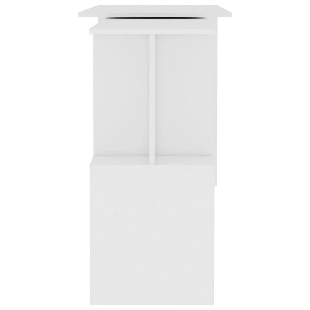 White Engineered Wood Corner Desk O279814
