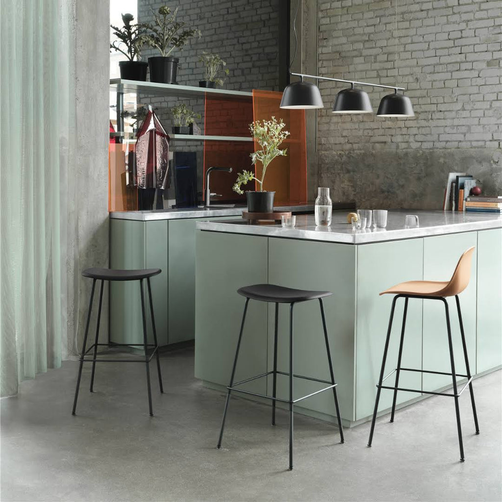 Black Fiber Bar Stool U659