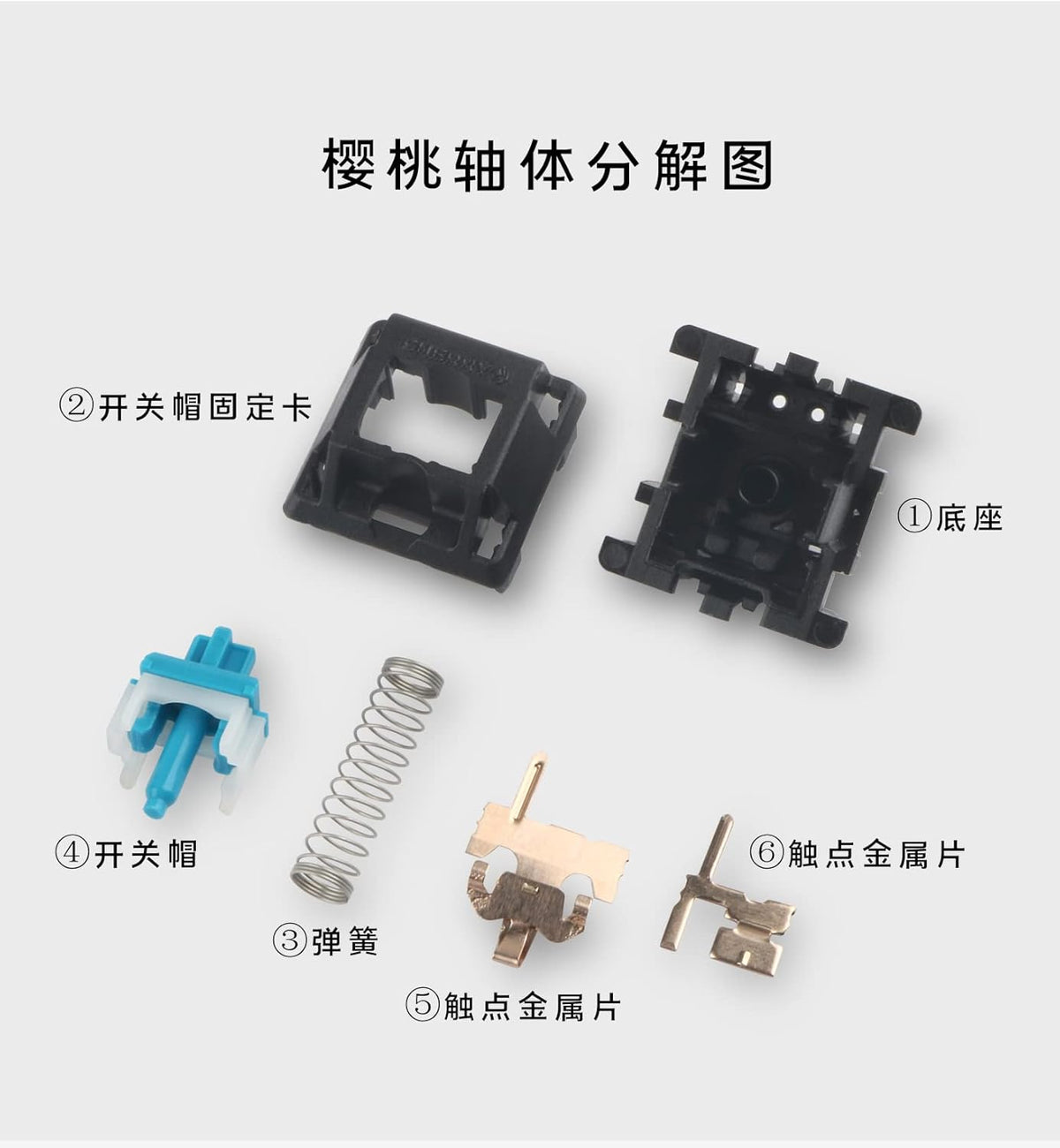 Cherry RGB Mechanical Keyboard Switch 65 PCS S306