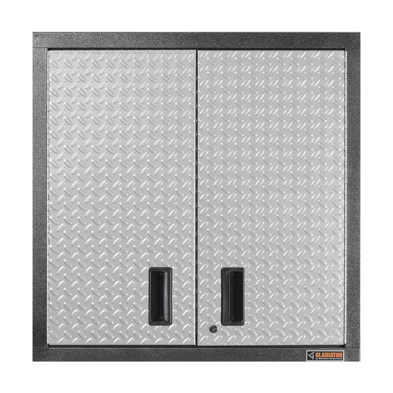 Steel 2-Shelf Wall Mounted Garage Cabinet O175065