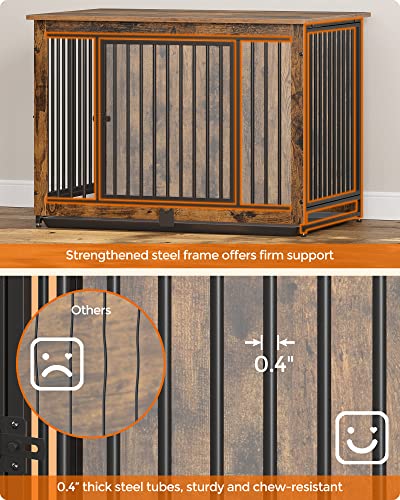 38 Inches Dog Crate Furniture with Removable Tray Z517421