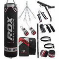 4ft 17-in-1 Black Punch Bag & Mitts E10490