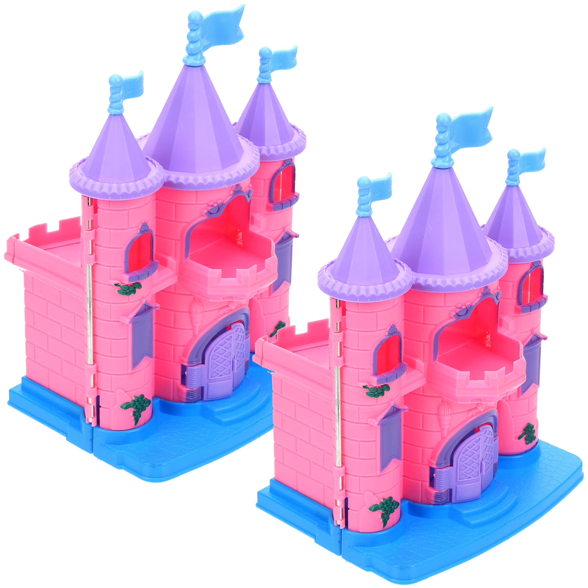 Luxury Plastic Dollhouse Castle Kit 2 Pcs F184972