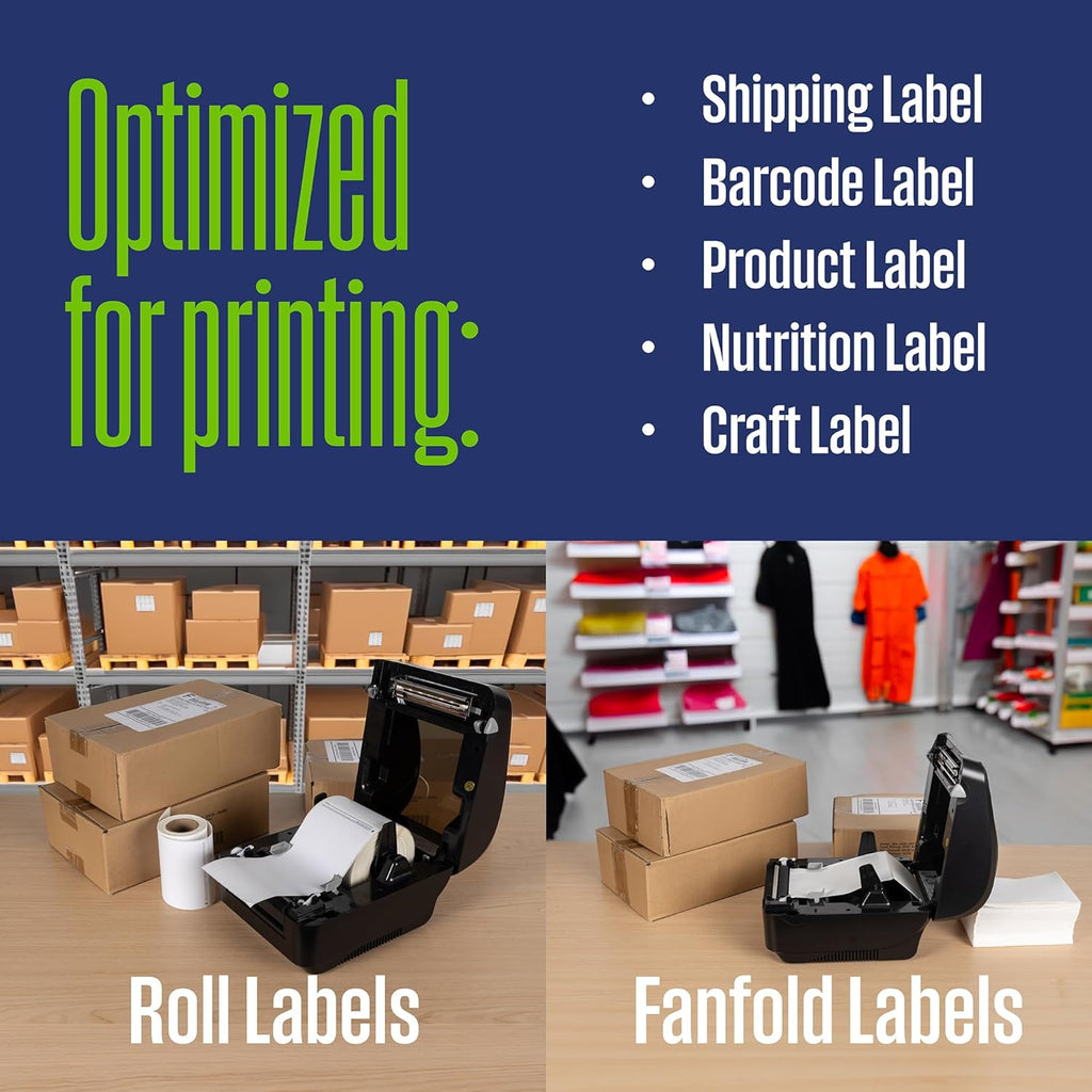 Direct Thermal Label Printer USB, Desktop Label Printer for Packages, includes Sample 4x6 Labels C3093