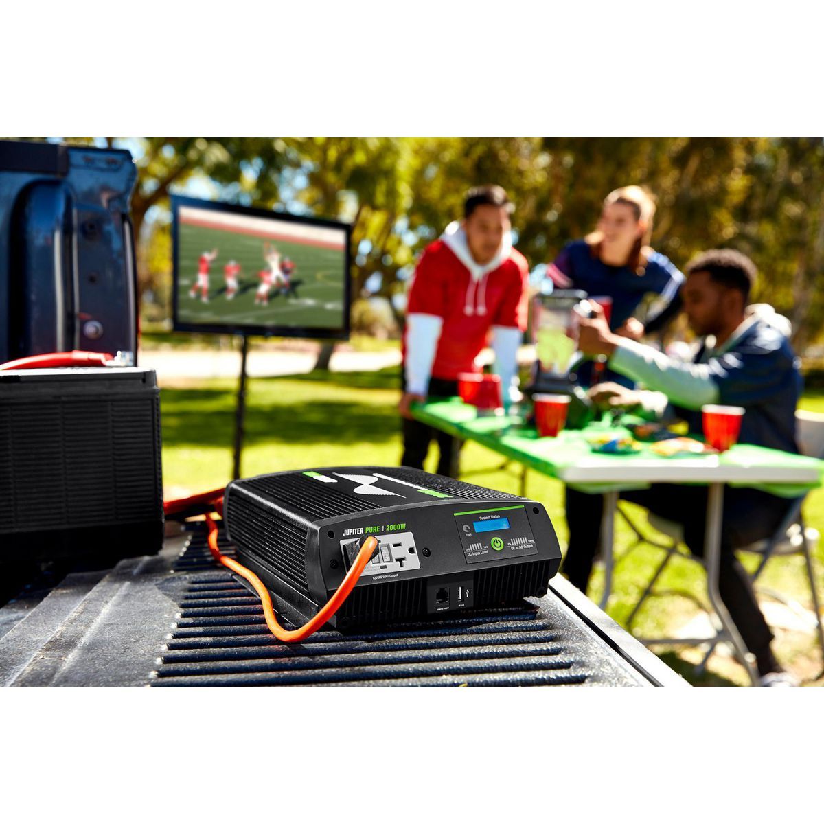 2000 Watt Continuous 4000 Watt Peak Pure Sine Wave Power Inverter W1823