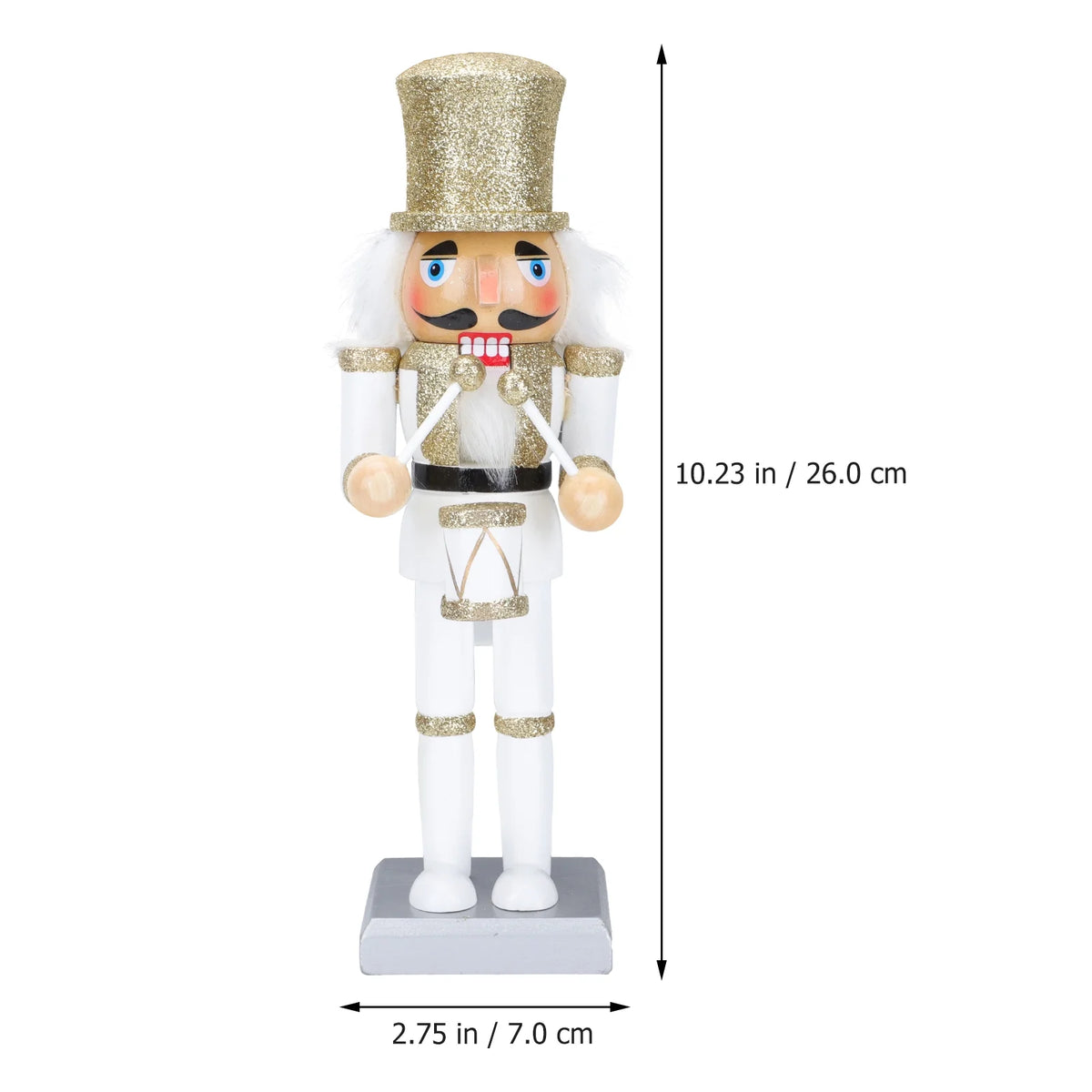 White Wooden Nutcracker Soldier Doll Christmas Decor L962813