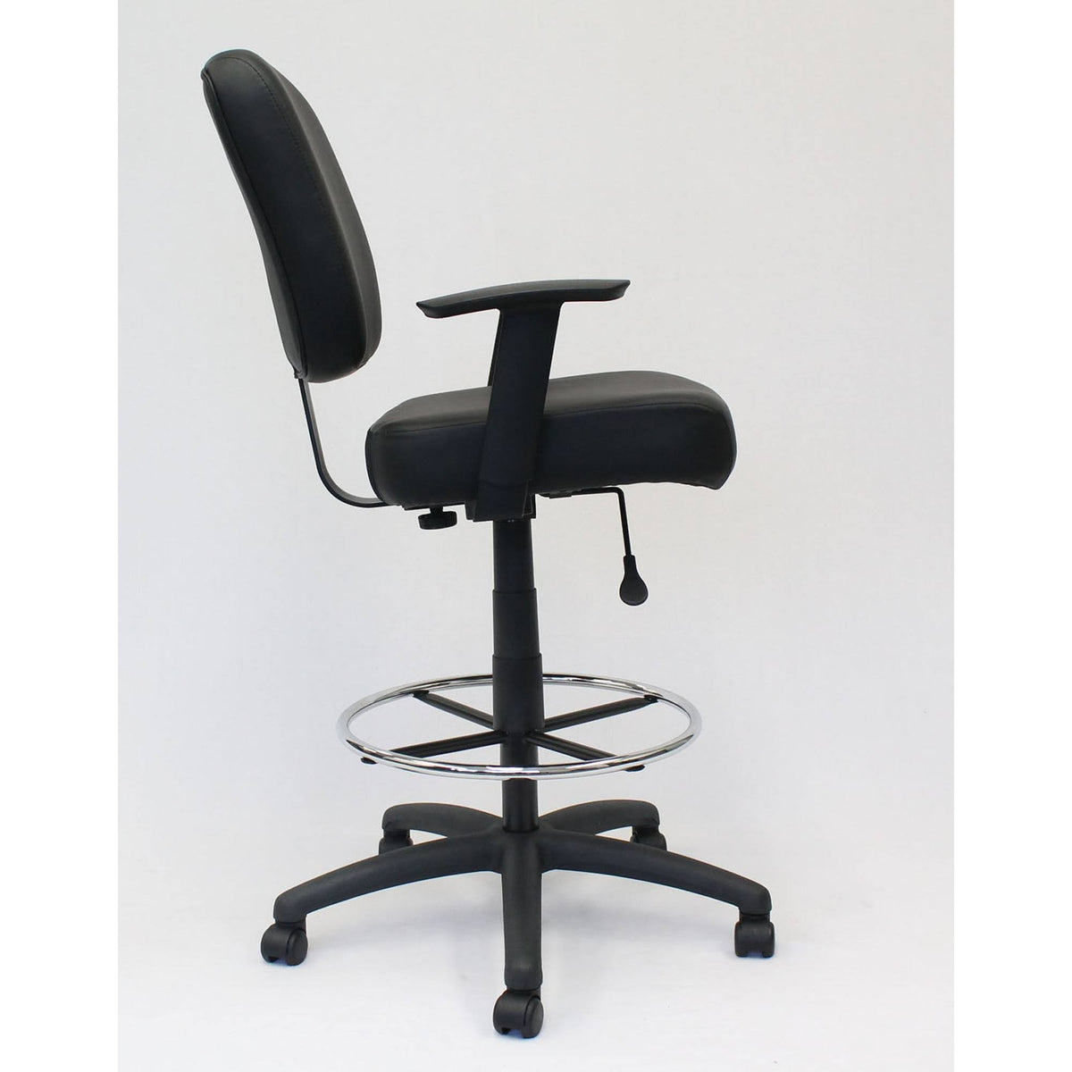 Black Oversized Drafting Stool I727