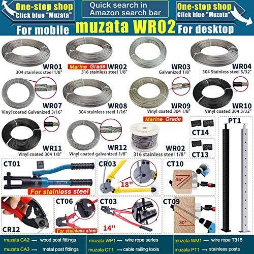Stainless Steel 1/8 Inch T316 Marine Grade Wire Rope M64634