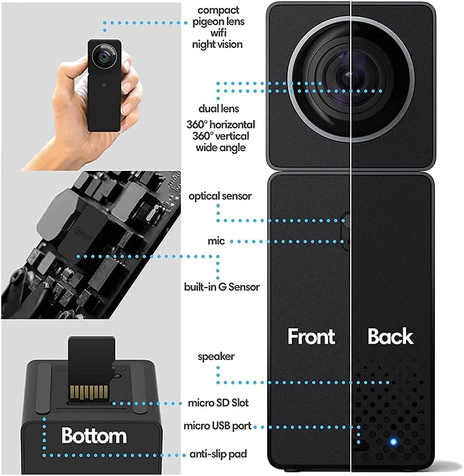 1080p WiFi Indoor Security Camera with Night Vision T263337