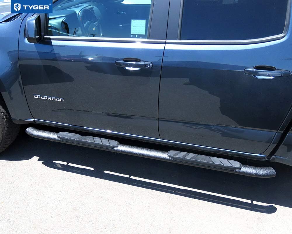 Compatible with 2015-2022 Chevy Colorado / GMC Canyon Crew Cab 3.5 W Textured Black Side Steps V3688