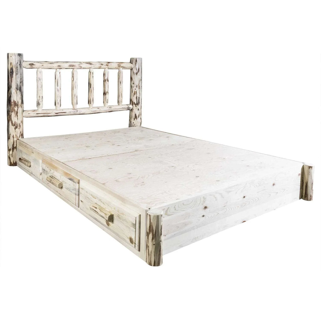 Full Platform Bed with Storage J46322